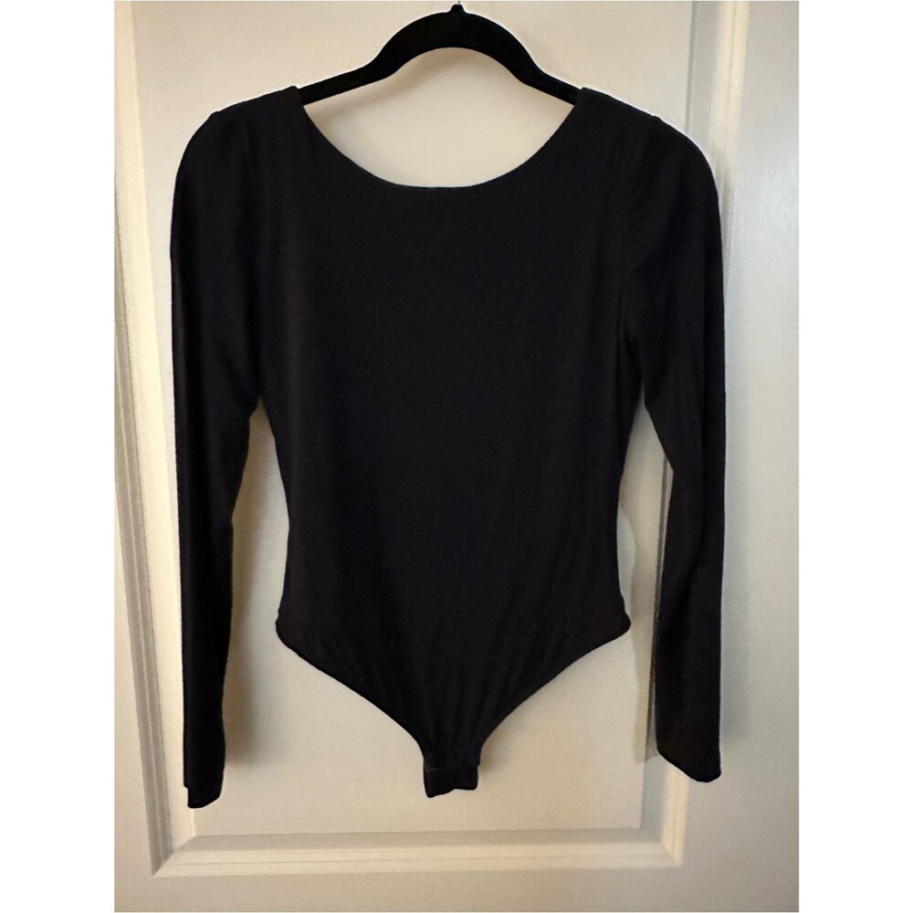 Final Touch Black Bodysuit Women's Sz Small